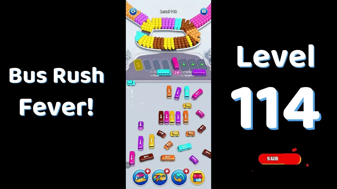 Bus Traffic Fever Level 114 board