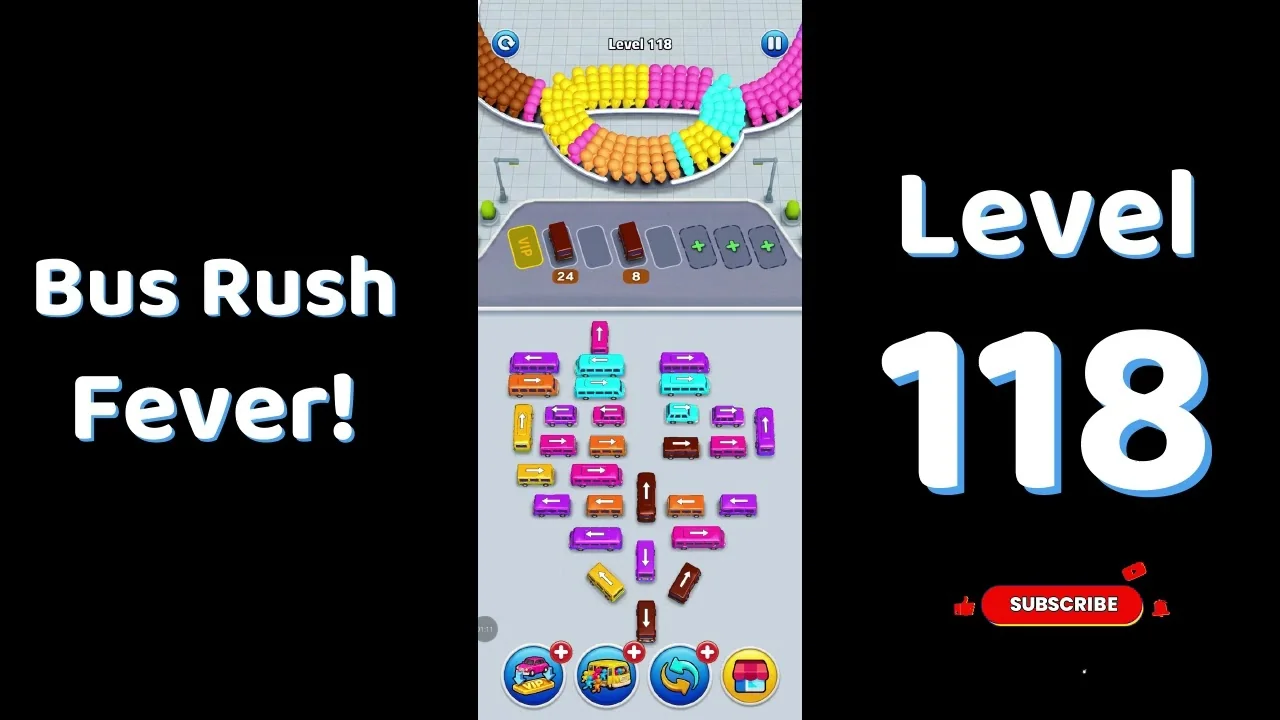 Bus Traffic Fever Level 118 board