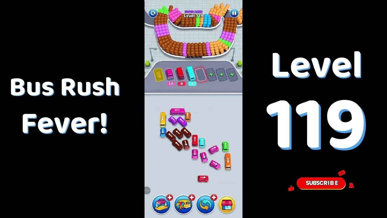 Bus Traffic Fever Level 119 board