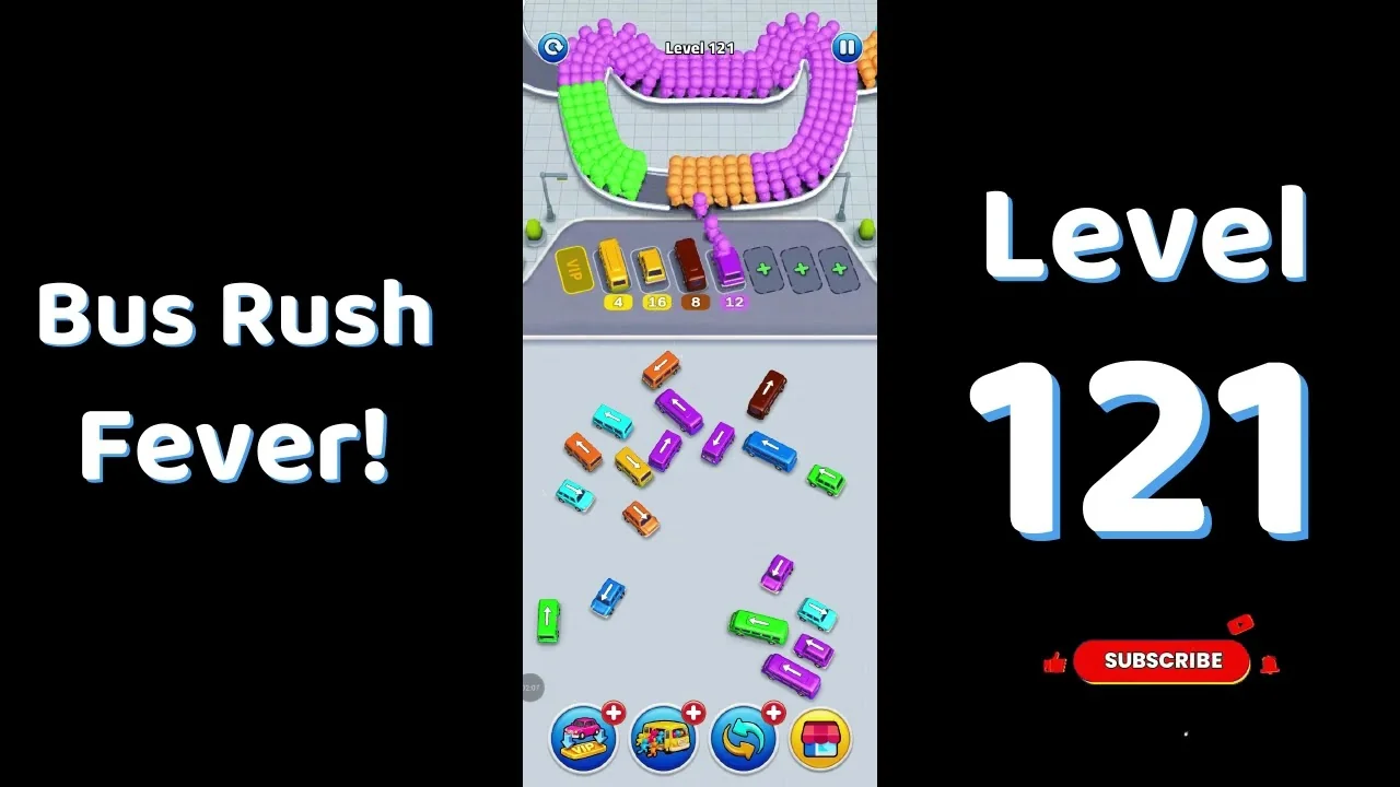Bus Traffic Fever Level 121 board