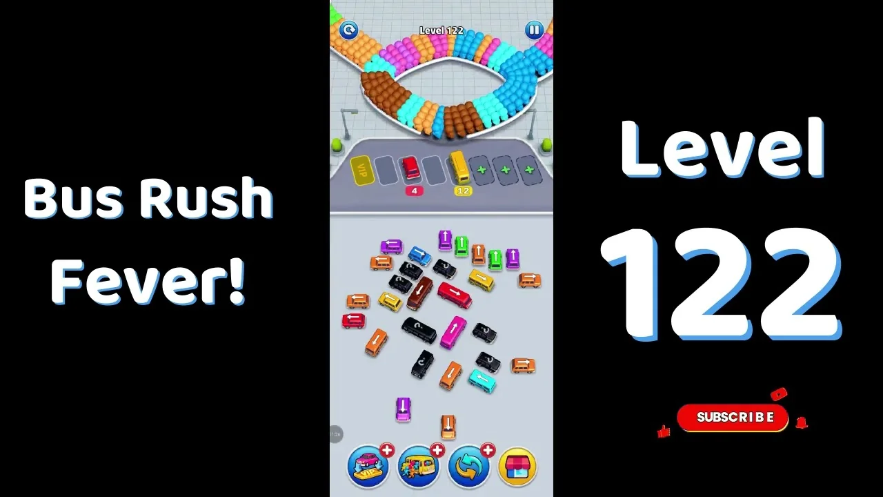 Bus Traffic Fever Level 122 board