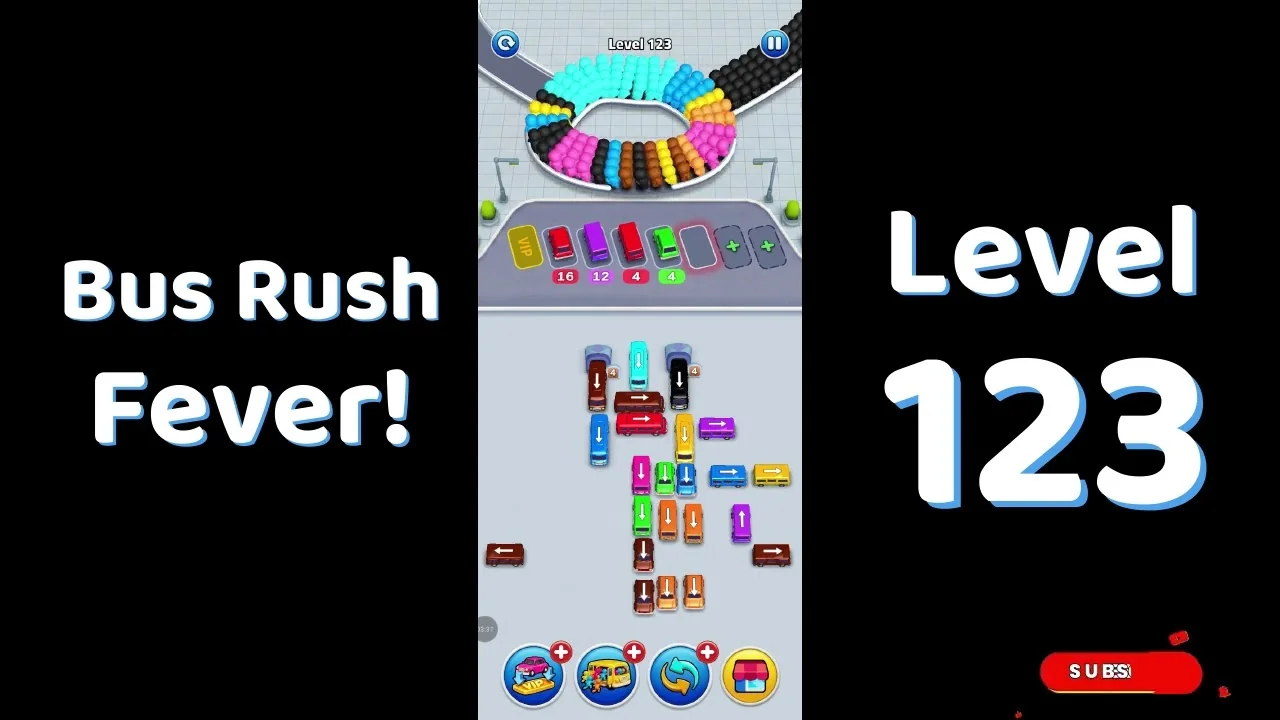 Bus Traffic Fever Level 123 board
