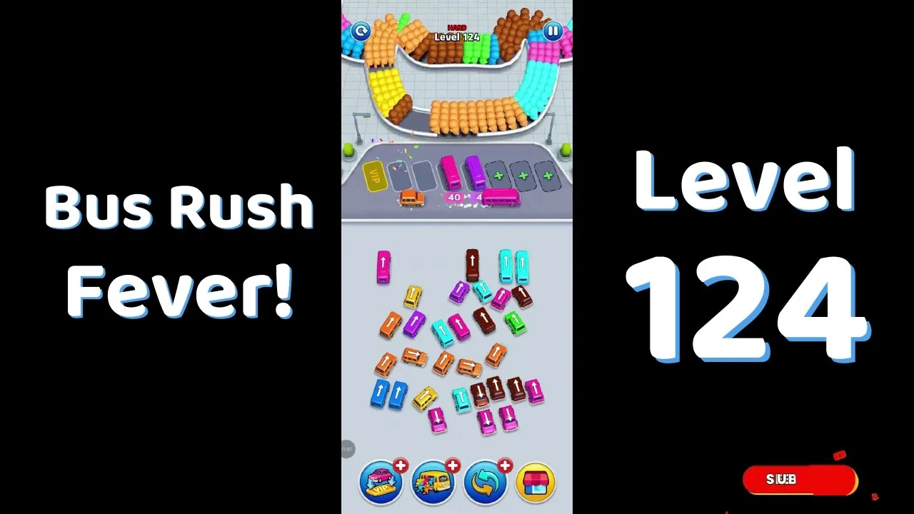 Bus Traffic Fever Level 124 board