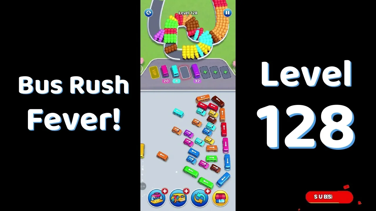 Bus Traffic Fever Level 128 board