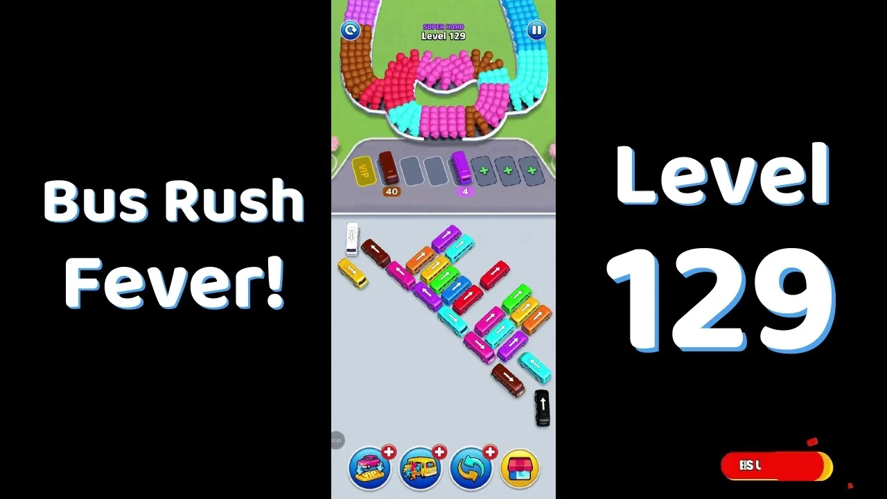 Bus Traffic Fever Level 129 board
