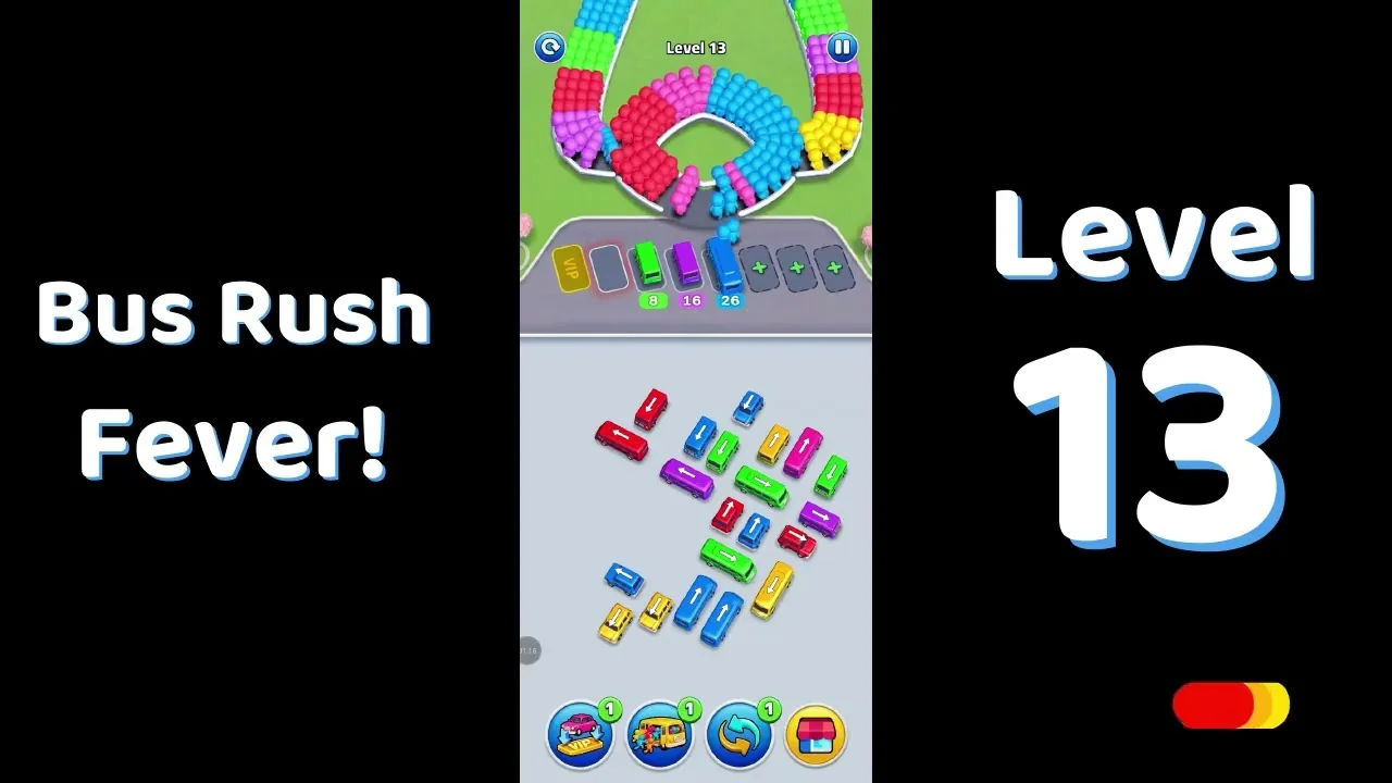 Bus Traffic Fever Level 13 board