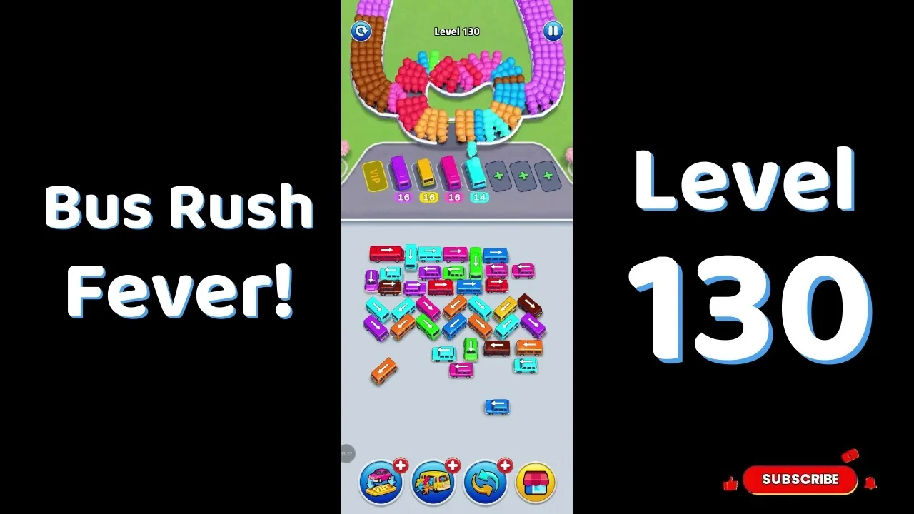 Bus Traffic Fever Level 130 board