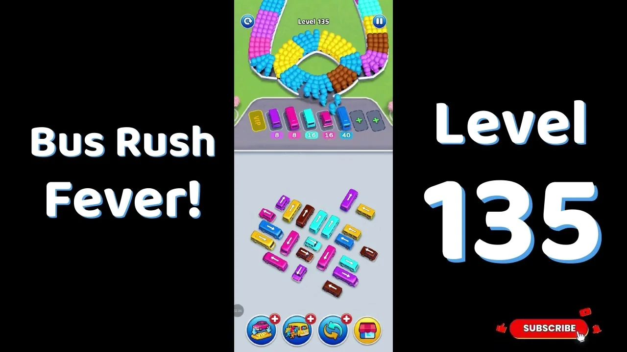 Bus Traffic Fever Level 135 board