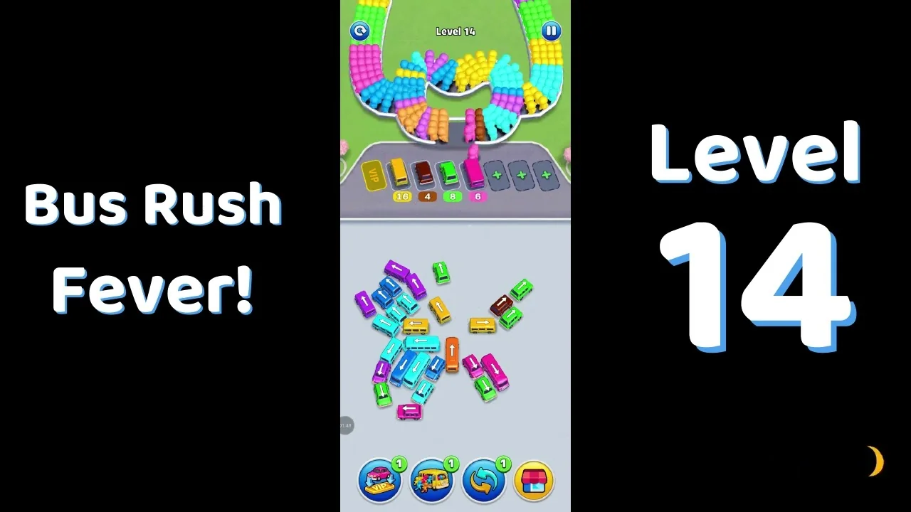 Bus Traffic Fever Level 14 board