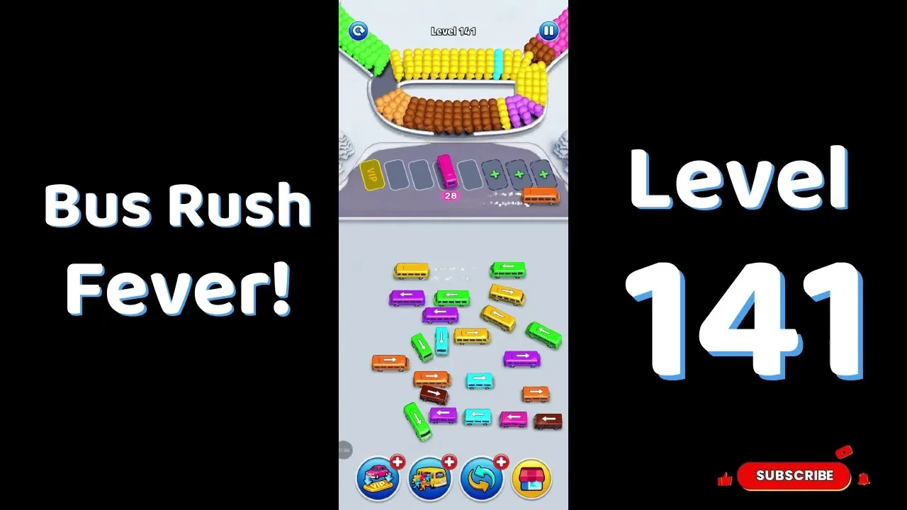 Bus Traffic Fever Level 141 board