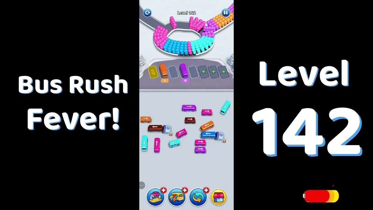Bus Traffic Fever Level 142 board