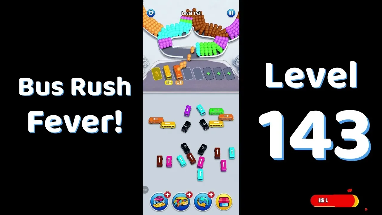 Bus Traffic Fever Level 143 board