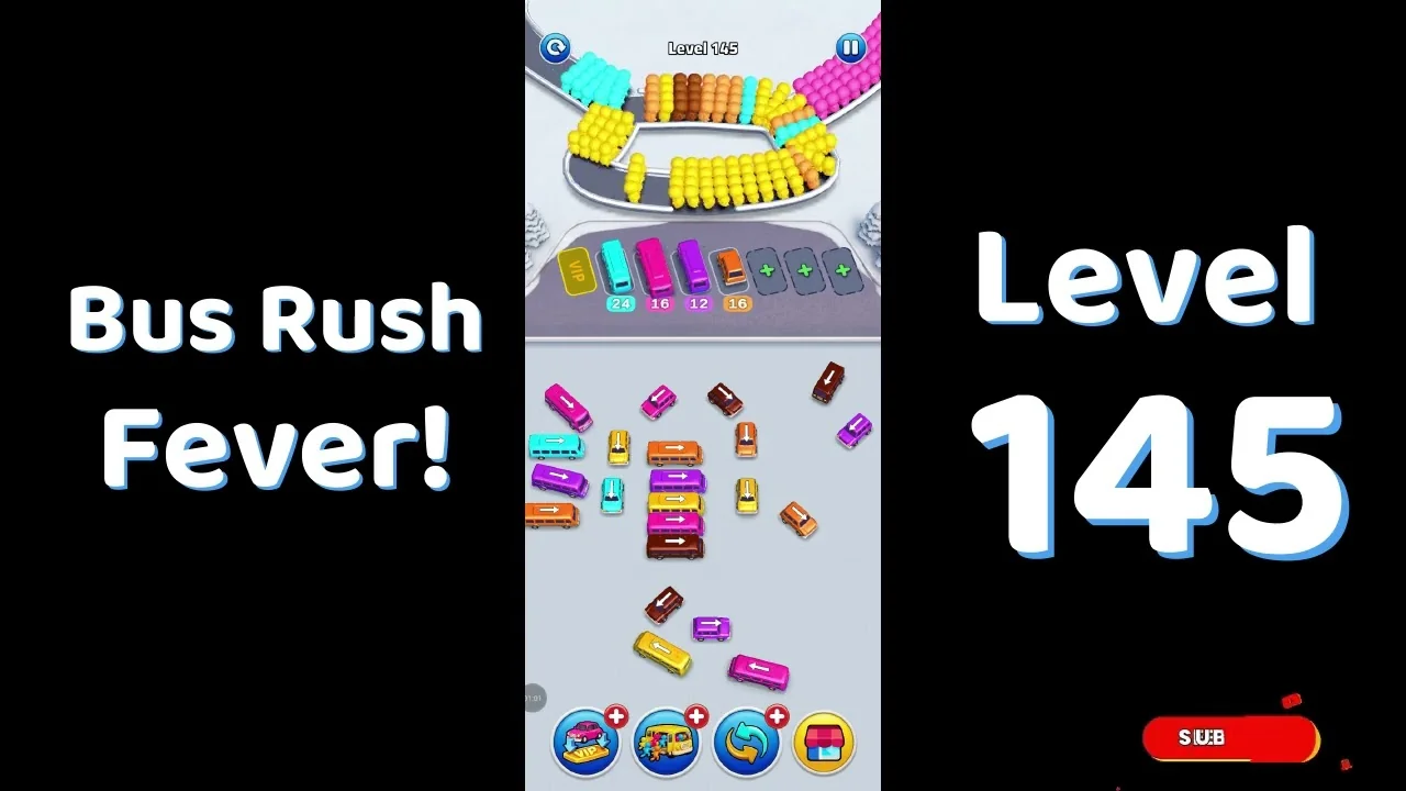 Bus Traffic Fever Level 145 board