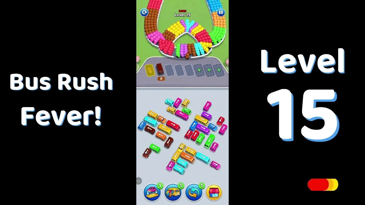 Bus Traffic Fever Level 15 board