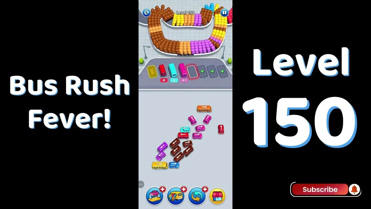 Bus Traffic Fever Level 150 board
