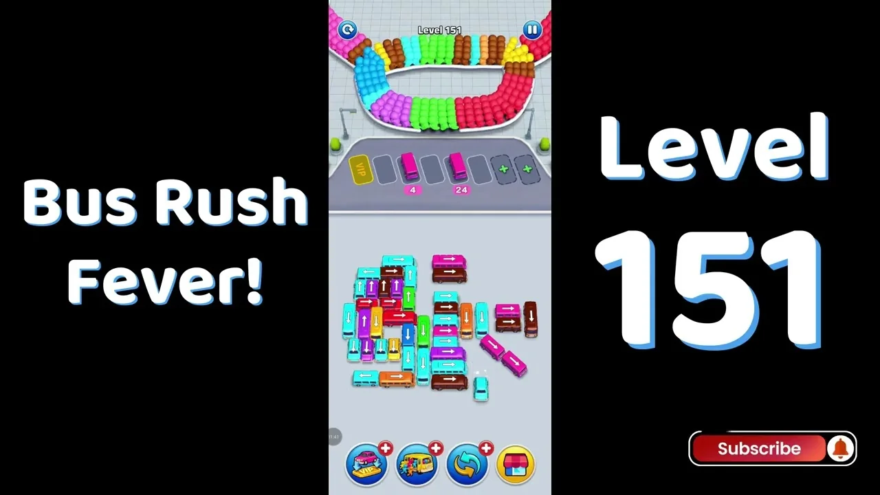 Bus Traffic Fever Level 151 board