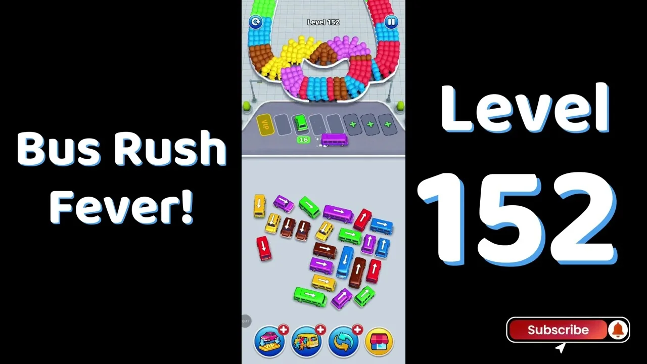 Bus Traffic Fever Level 152 board