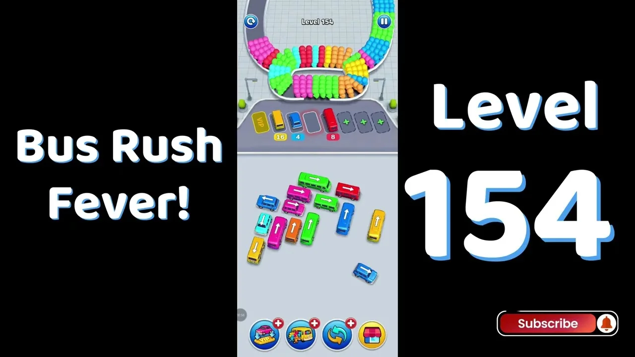 Bus Traffic Fever Level 154 board