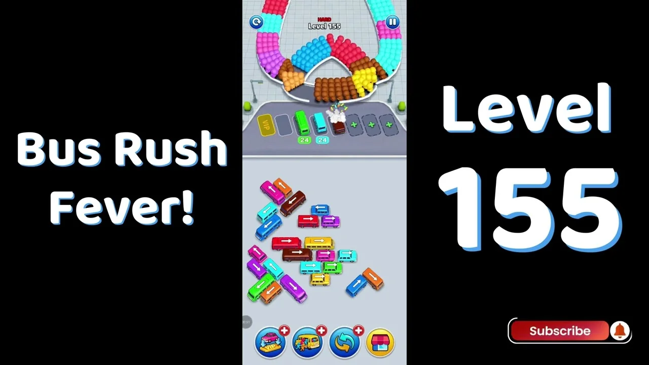 Bus Traffic Fever Level 155 board