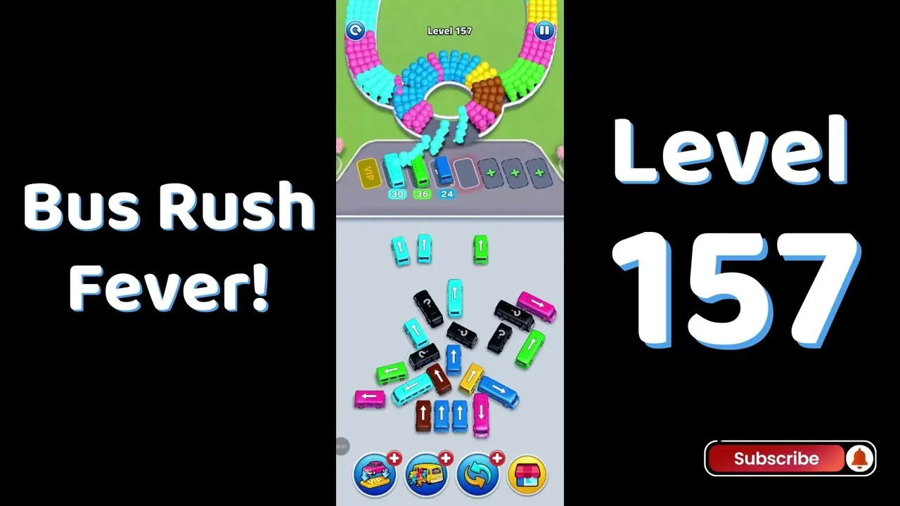 Bus Traffic Fever Level 157 board