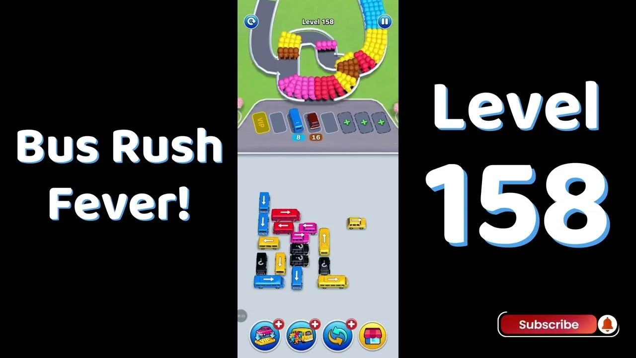 Bus Traffic Fever Level 158 board