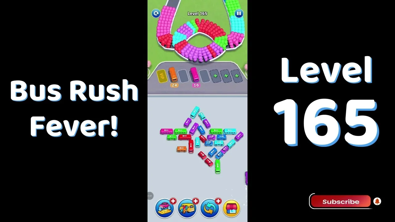 Bus Traffic Fever Level 165 board