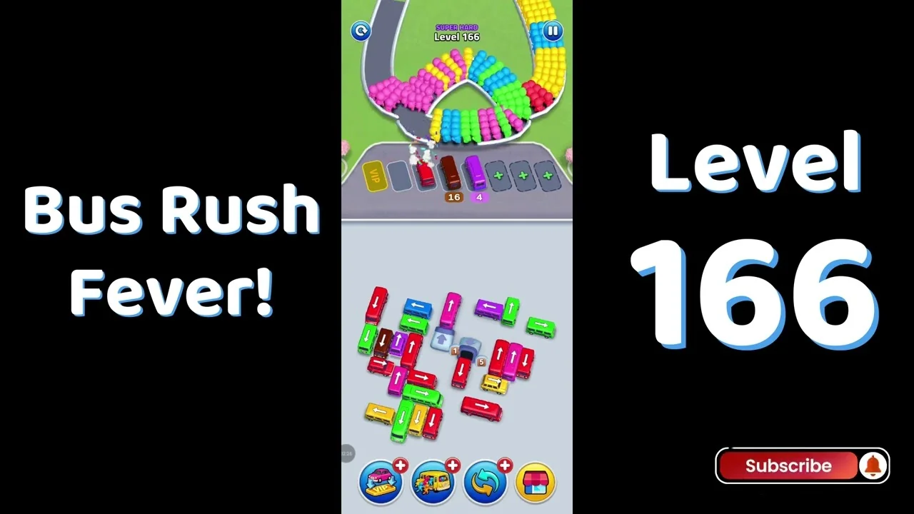 Bus Traffic Fever Level 166 board