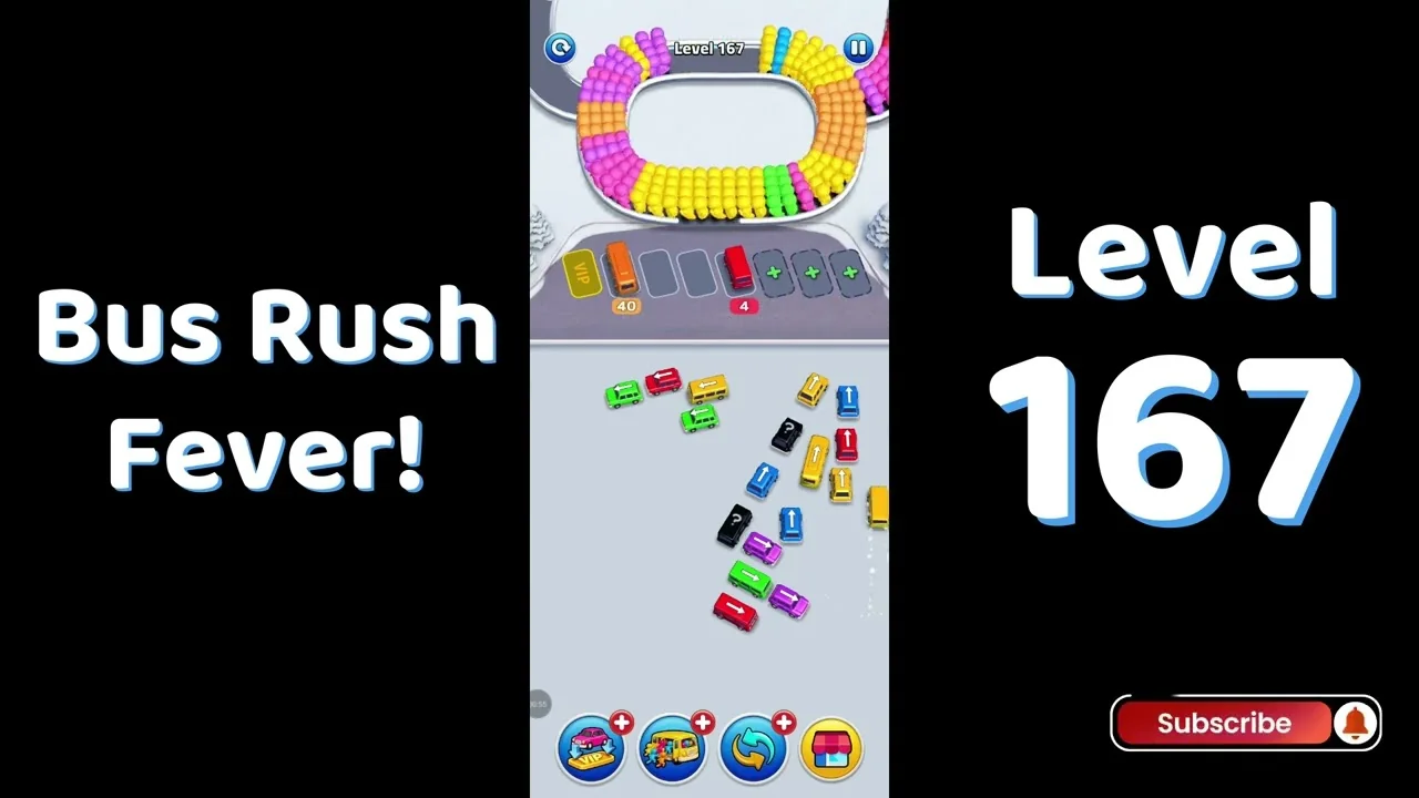 Bus Traffic Fever Level 167 board