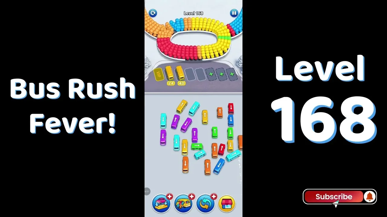 Bus Traffic Fever Level 168 board