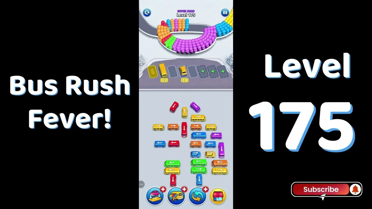 Bus Traffic Fever Level 175 board