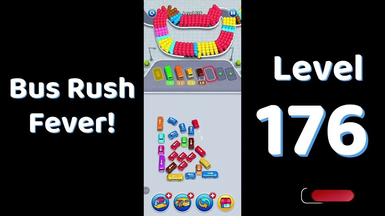 Bus Traffic Fever Level 176 board