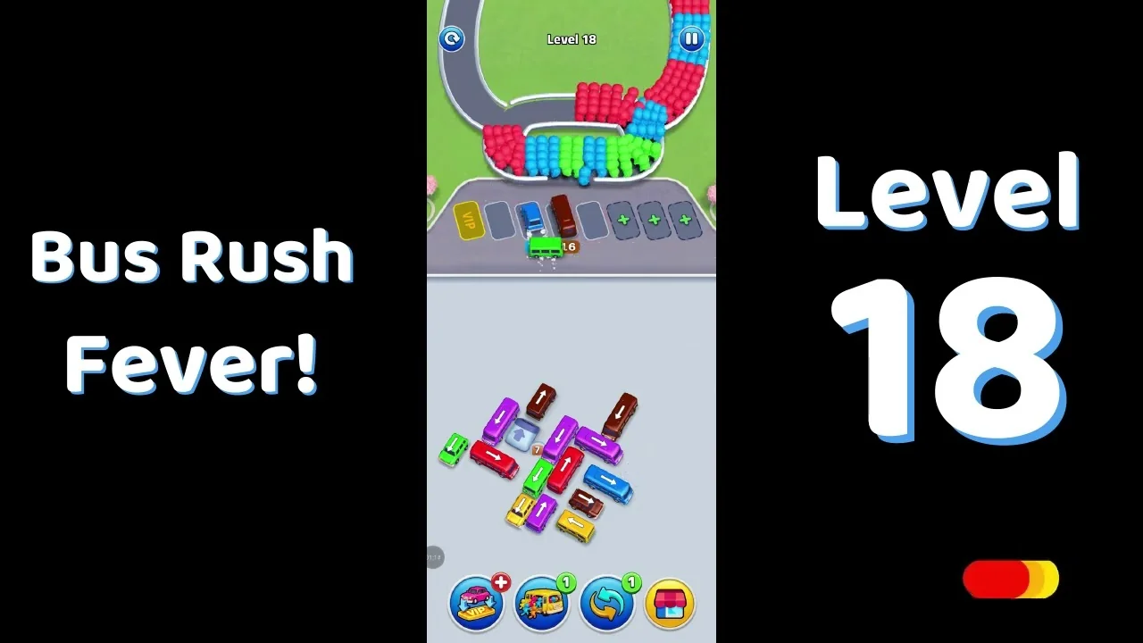 Bus Traffic Fever Level 18 board