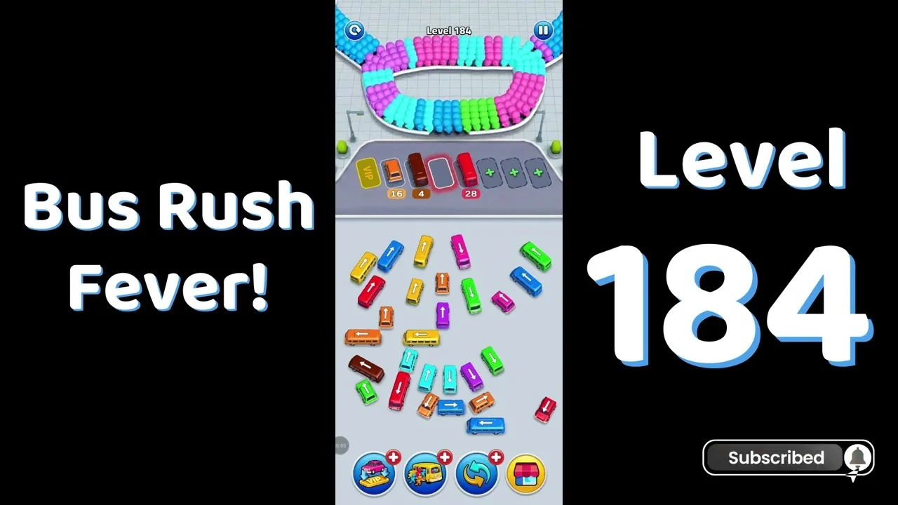 Bus Traffic Fever Level 184 board