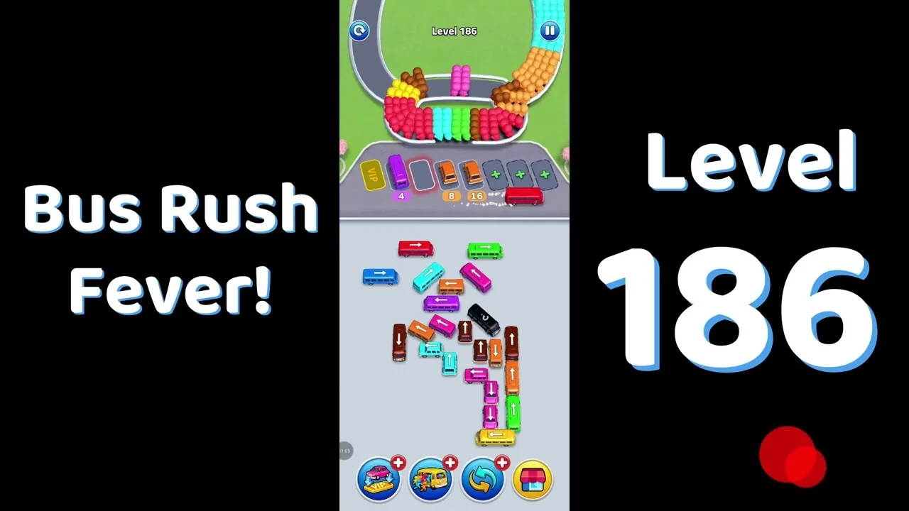 Bus Traffic Fever Level 186 board