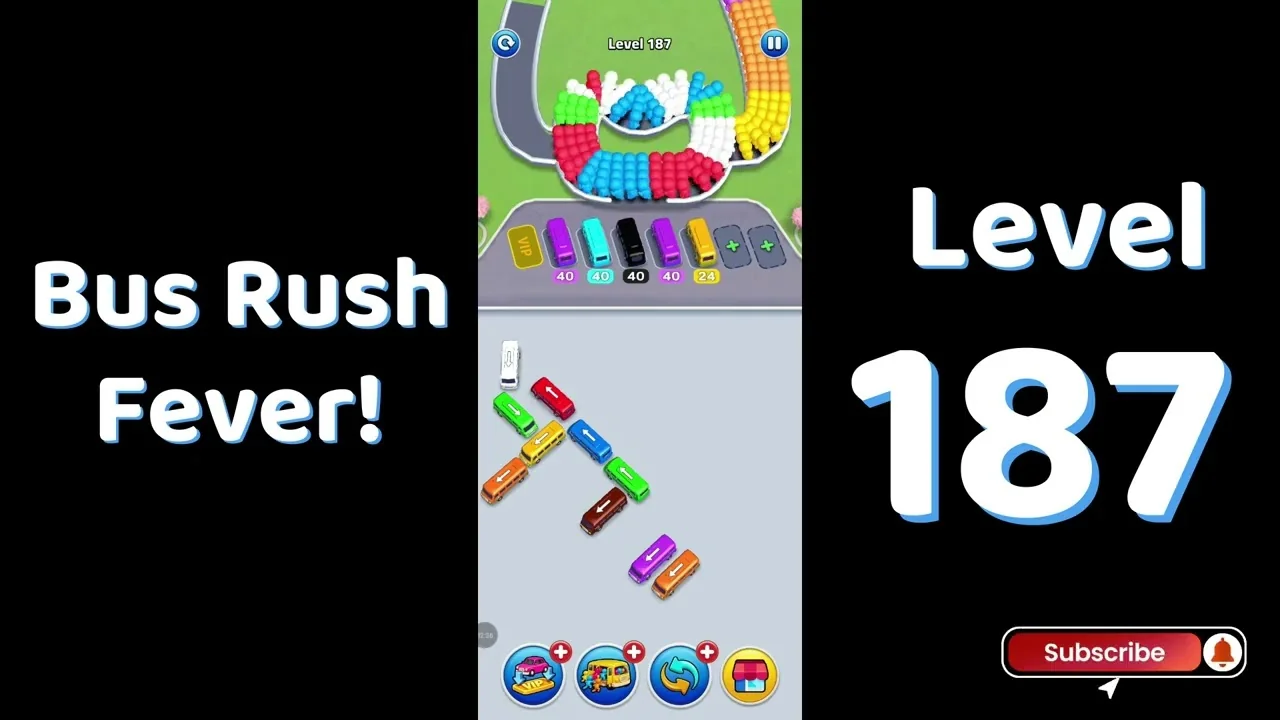 Bus Traffic Fever Level 187 board