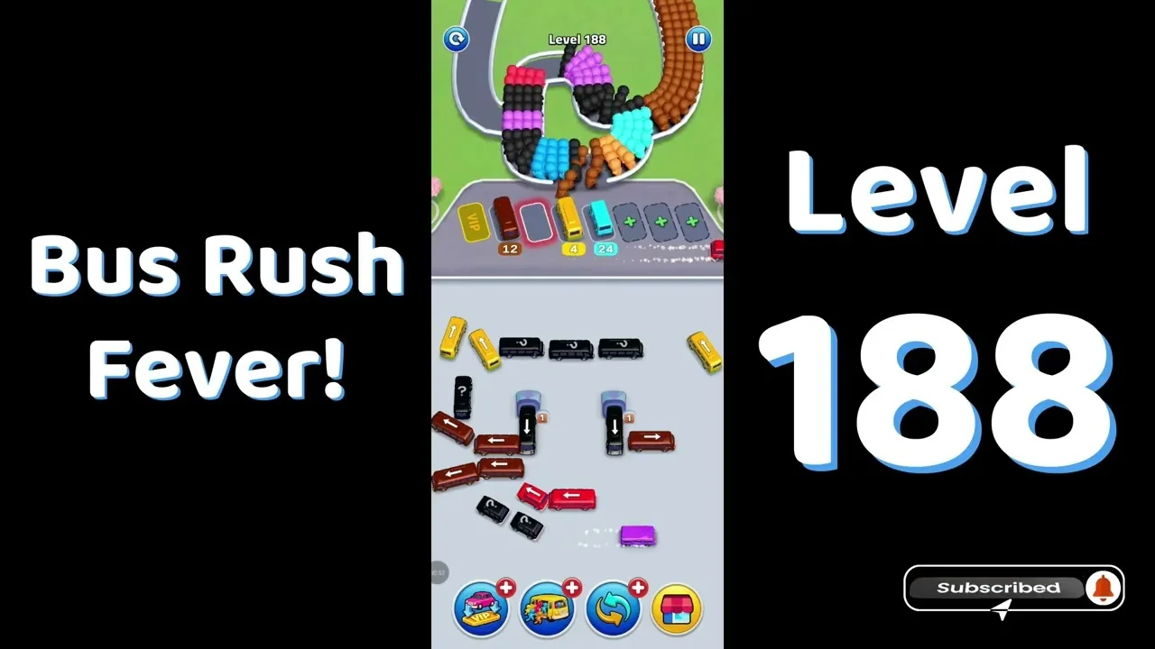 Bus Traffic Fever Level 188 board