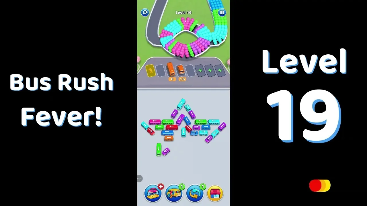 Bus Traffic Fever Level 19 board