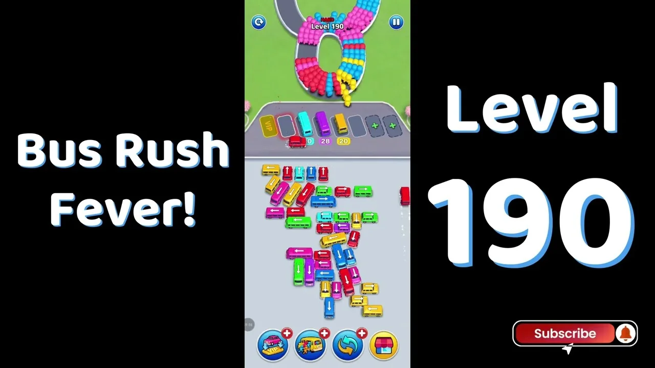Bus Traffic Fever Level 190 board