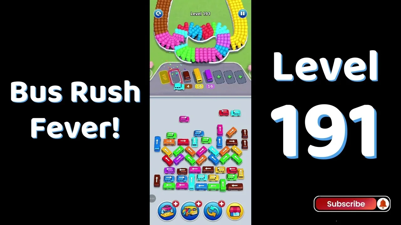 Bus Traffic Fever Level 191 board