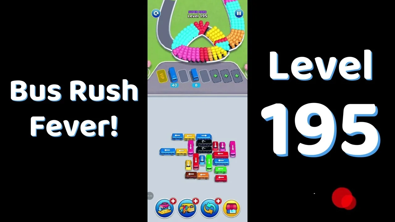 Bus Traffic Fever Level 195 board