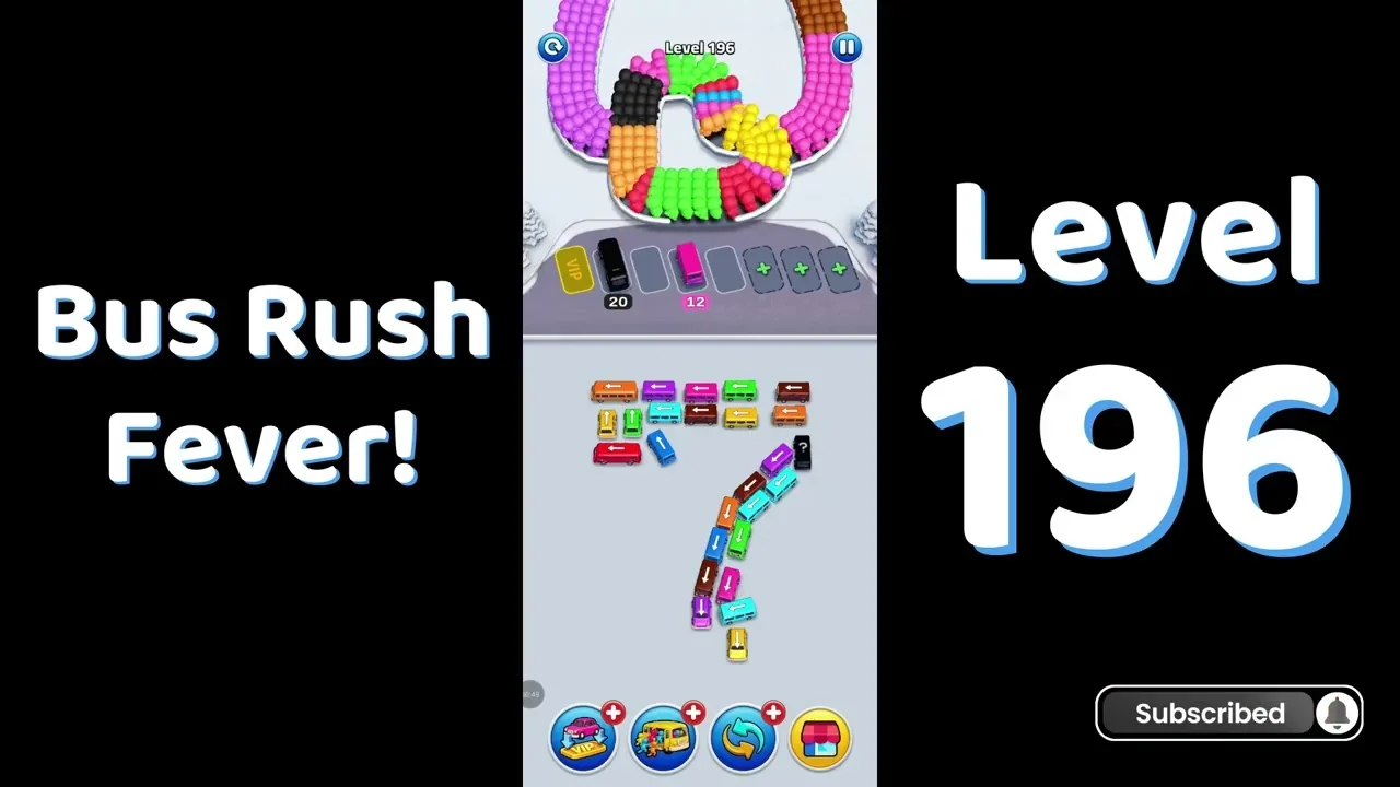 Bus Traffic Fever Level 196 board
