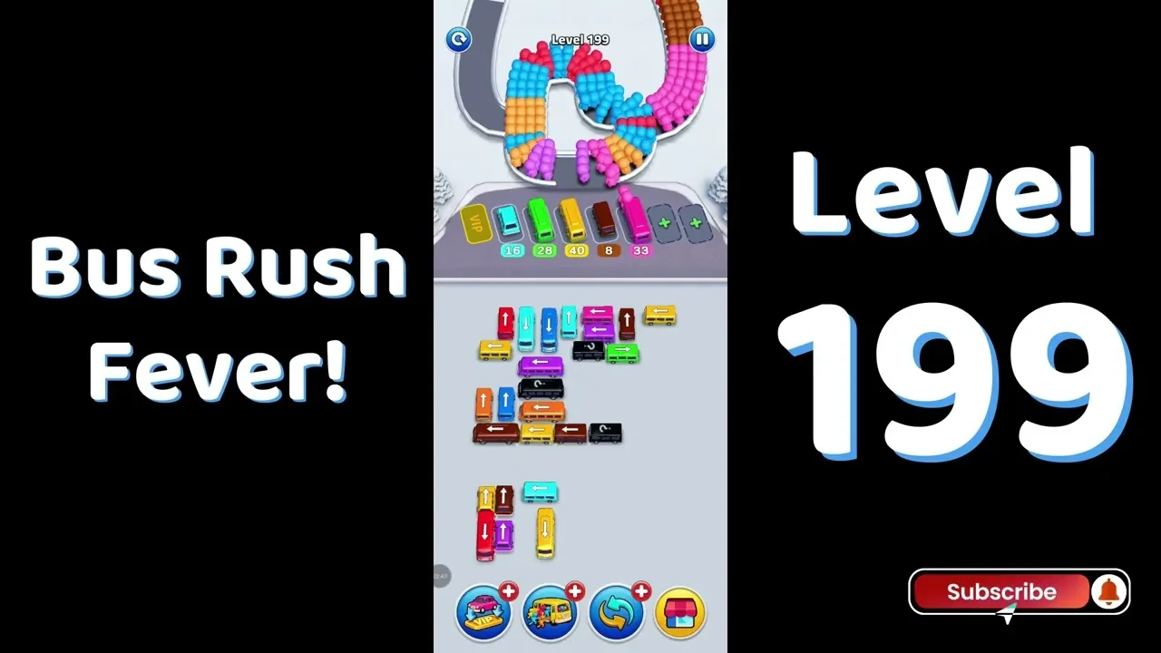Bus Traffic Fever Level 199 board