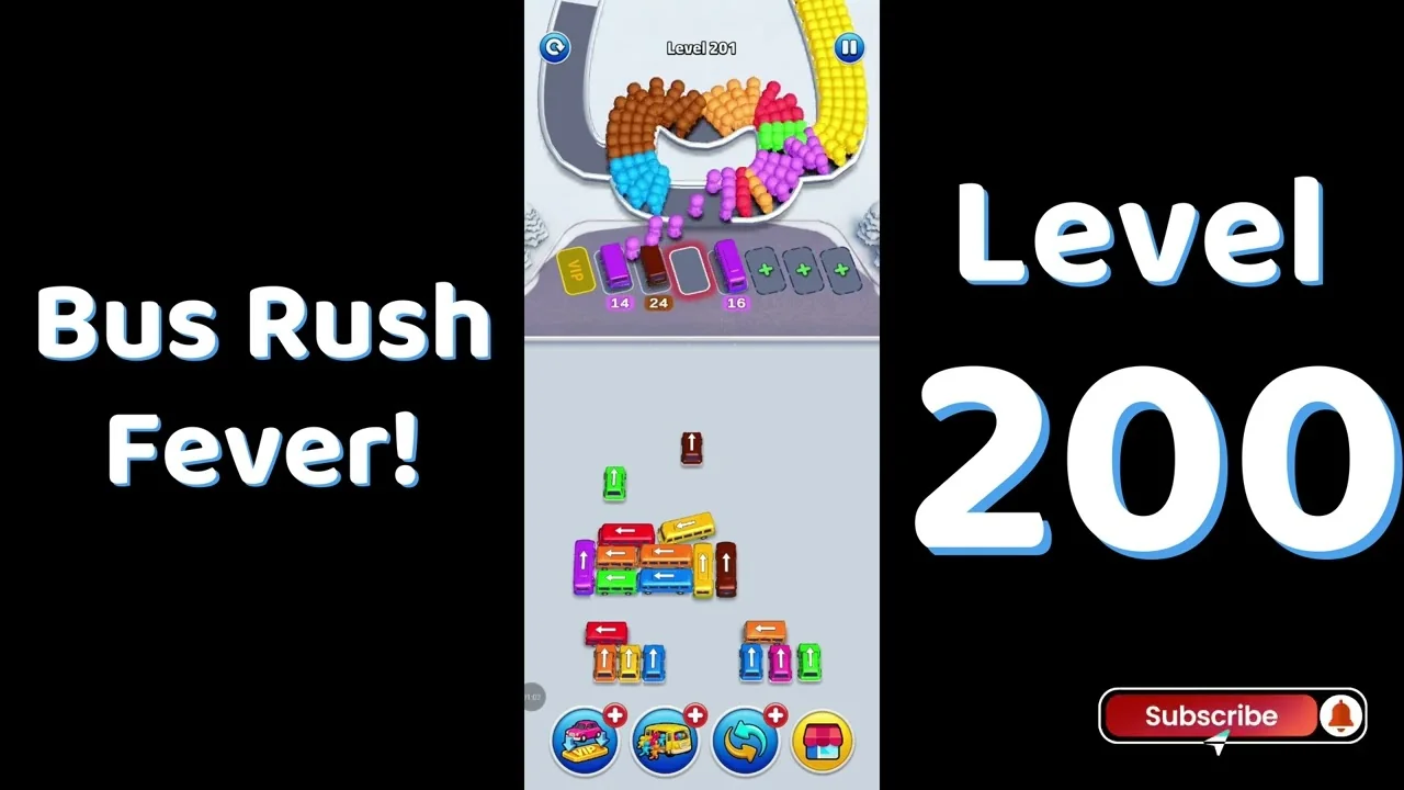 Bus Traffic Fever Level 200 board