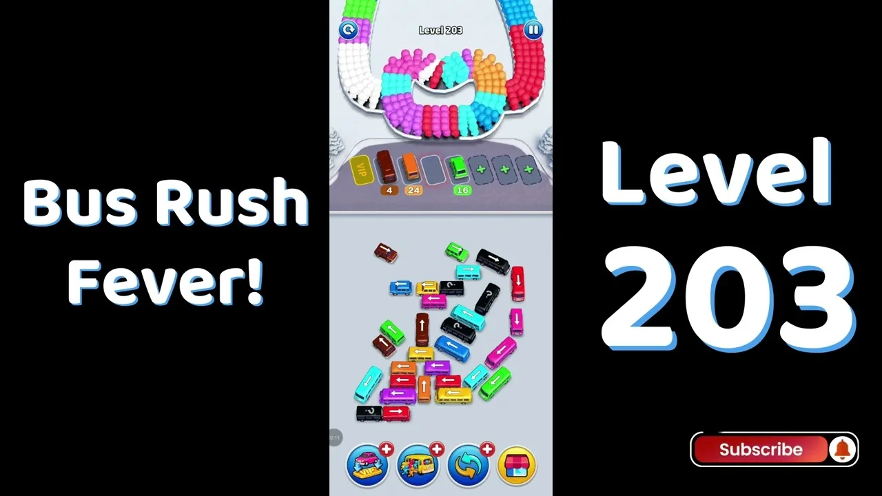 Bus Traffic Fever Level 203 board