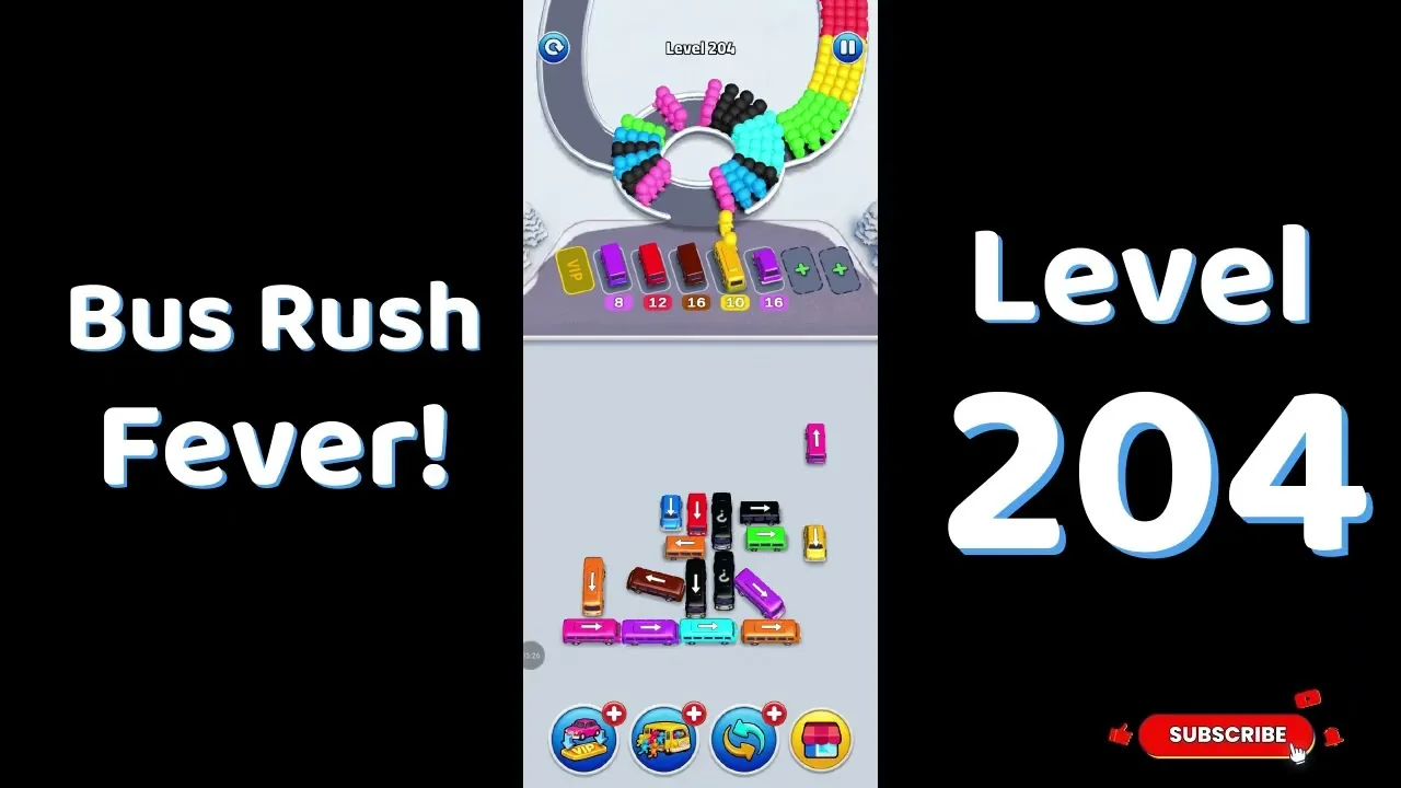 Bus Traffic Fever Level 204 board