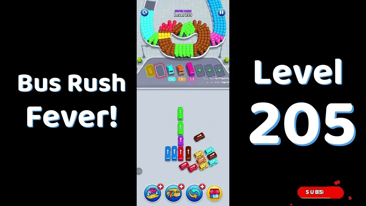 Bus Traffic Fever Level 205 board
