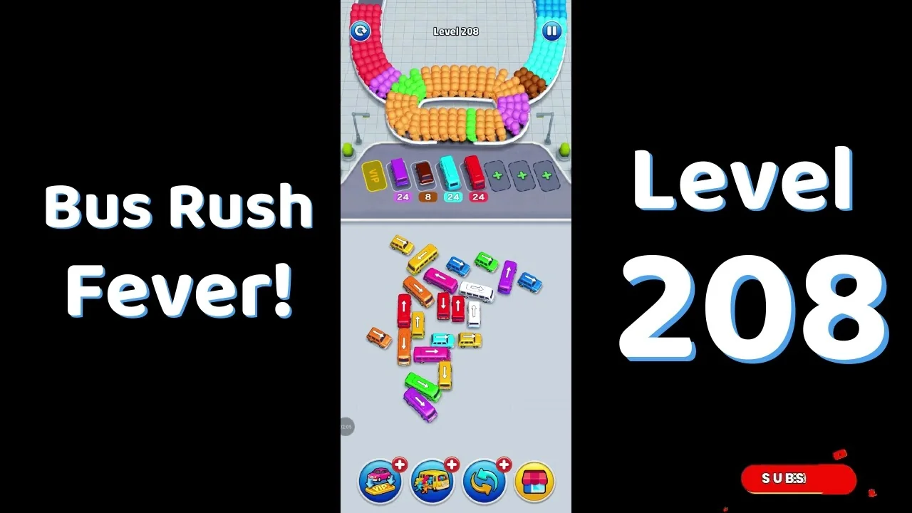 Bus Traffic Fever Level 208 board