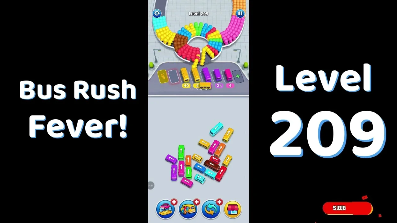 Bus Traffic Fever Level 209 board