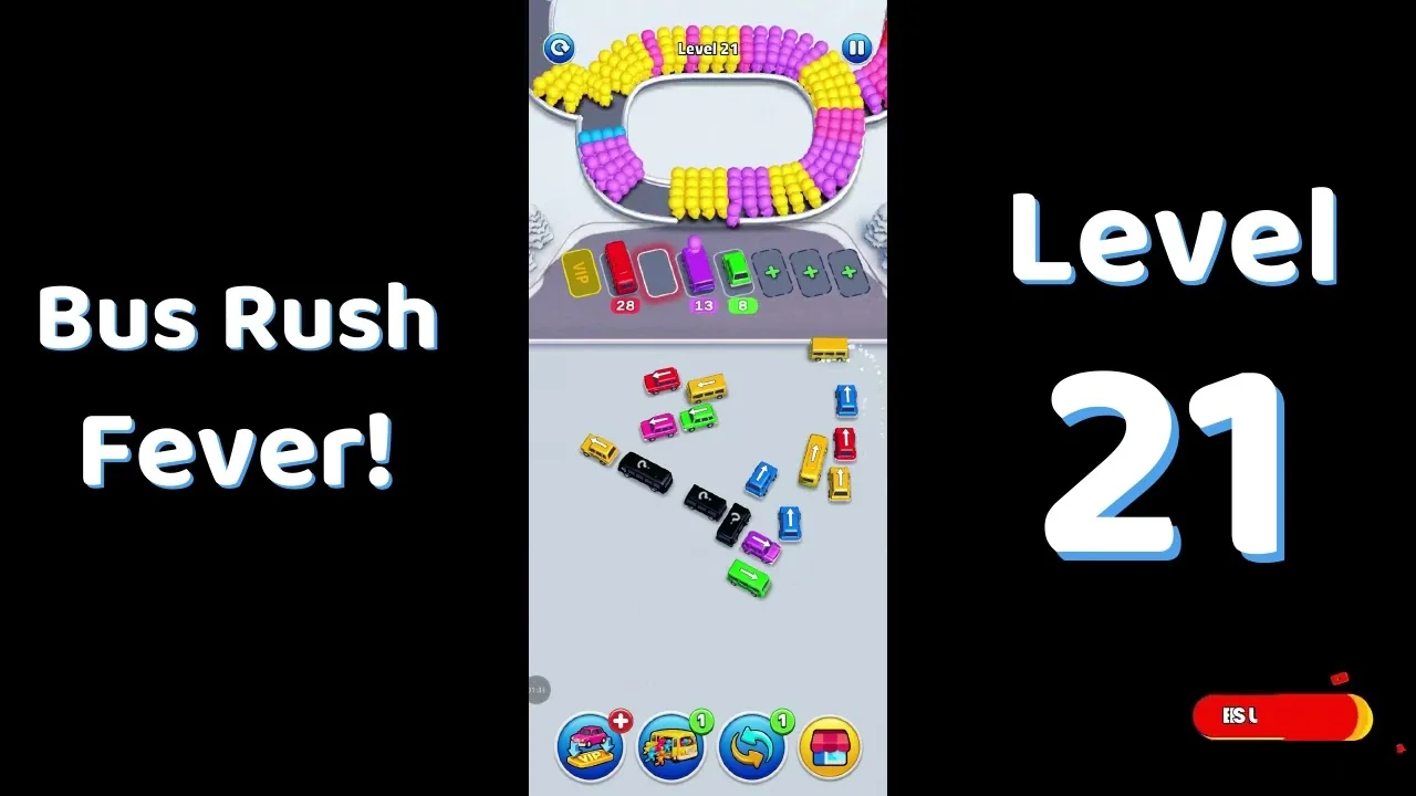 Bus Traffic Fever Level 21 board