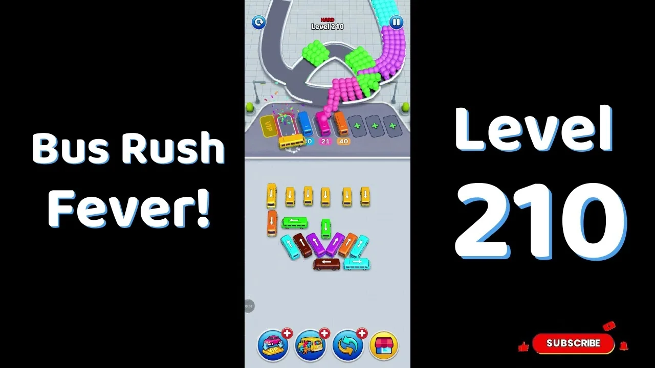Bus Traffic Fever Level 210 board